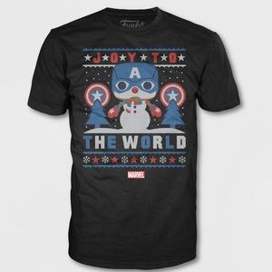 Marvel Captain America Funko Pop “Joy To The World” Tee